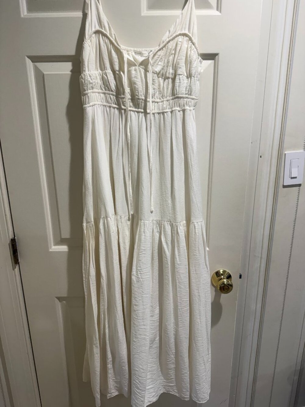 Alter’d State Ivory Boho Maxi Dress | Size Large. EUC